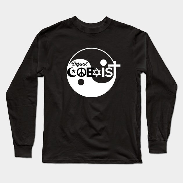 Cool religion coexist design Long Sleeve T-Shirt by LR_Collections